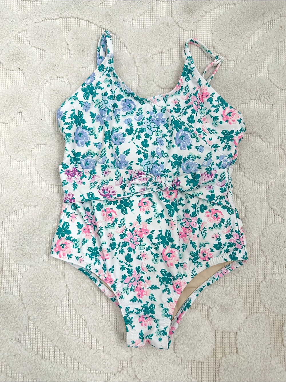 Shade Critters Girls Floral One-Piece Swimsuit 3T EUC